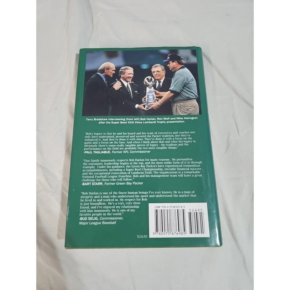 Green‎ & Golden Moments Bob Harlan Green Bay Packers Hardcover Football Book